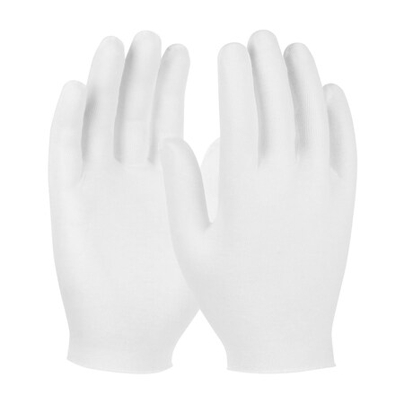 Pip Medium Weight Cotton Lisle Inspection Glove with Unhemmed Cuff - Ladies', 12PK 97-521